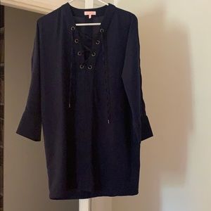 Navy Blue Shift Dress